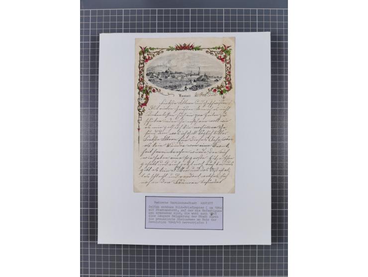 AACH bis ZELL, große Stempelsammlung von Vorphilatelie bis Nachverwendungen in 15 Schubern, mit über 900 Belegen und vielen l