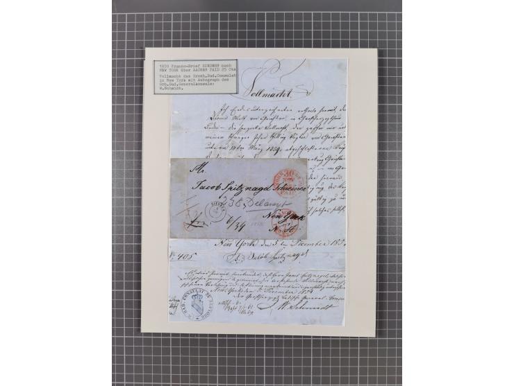 AACH bis ZELL, große Stempelsammlung von Vorphilatelie bis Nachverwendungen in 15 Schubern, mit über 900 Belegen und vielen l