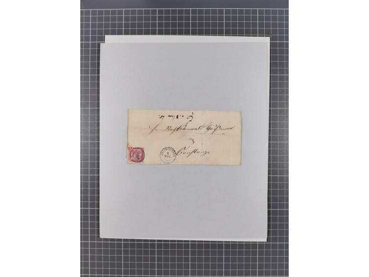 AACH bis ZELL, große Stempelsammlung von Vorphilatelie bis Nachverwendungen in 15 Schubern, mit über 900 Belegen und vielen l