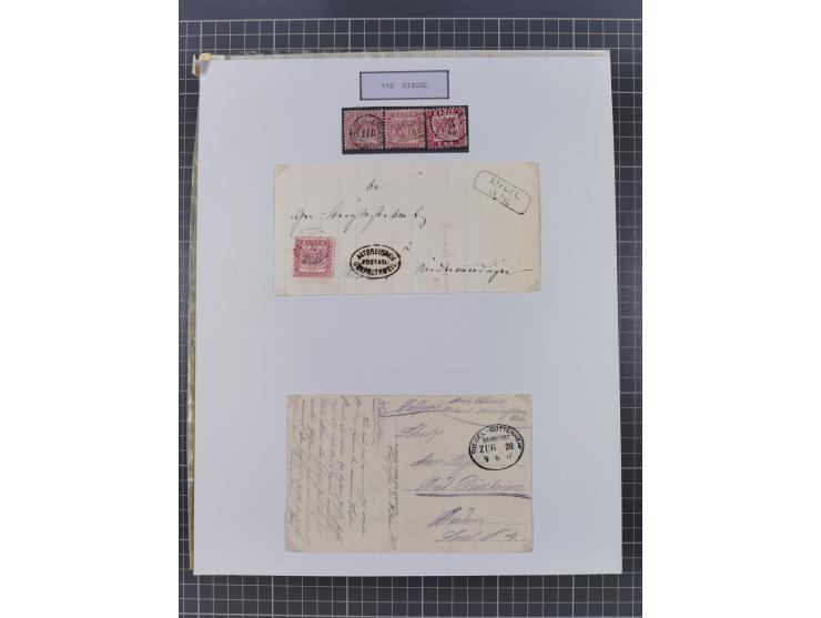 AACH bis ZELL, große Stempelsammlung von Vorphilatelie bis Nachverwendungen in 15 Schubern, mit über 900 Belegen und vielen l