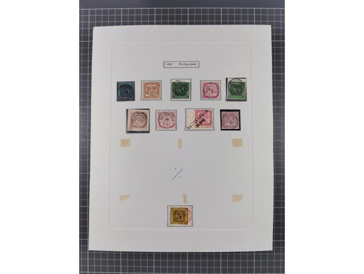 AACH bis ZELL, große Stempelsammlung von Vorphilatelie bis Nachverwendungen in 15 Schubern, mit über 900 Belegen und vielen l