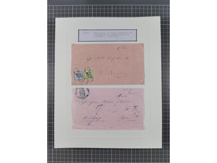 AACH bis ZELL, große Stempelsammlung von Vorphilatelie bis Nachverwendungen in 15 Schubern, mit über 900 Belegen und vielen l