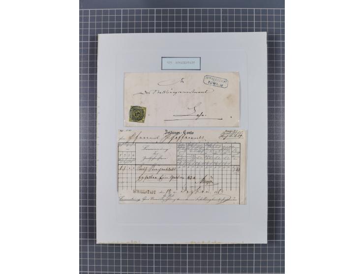 AACH bis ZELL, große Stempelsammlung von Vorphilatelie bis Nachverwendungen in 15 Schubern, mit über 900 Belegen und vielen l