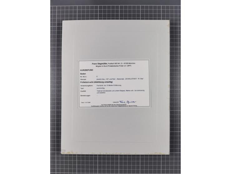 AACH bis ZELL, große Stempelsammlung von Vorphilatelie bis Nachverwendungen in 15 Schubern, mit über 900 Belegen und vielen l