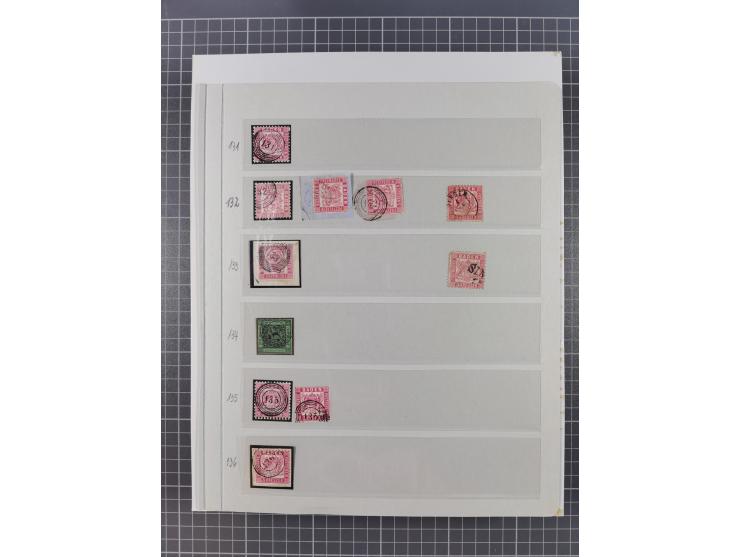 AACH bis ZELL, große Stempelsammlung von Vorphilatelie bis Nachverwendungen in 15 Schubern, mit über 900 Belegen und vielen l