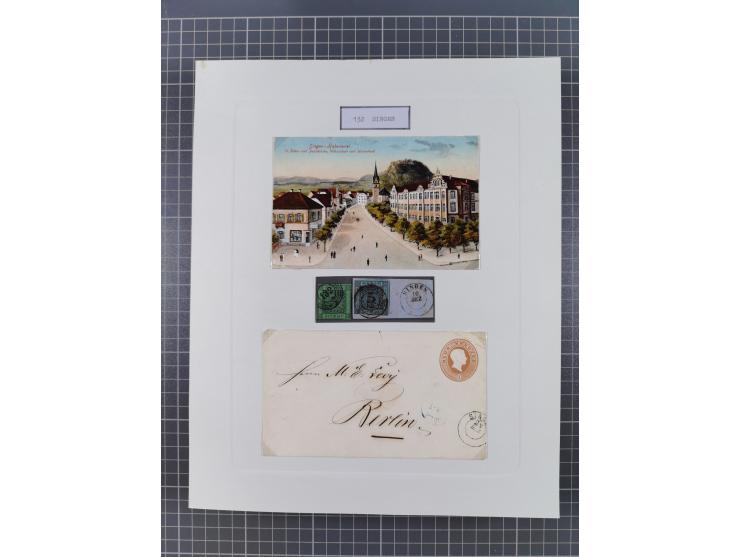 AACH bis ZELL, große Stempelsammlung von Vorphilatelie bis Nachverwendungen in 15 Schubern, mit über 900 Belegen und vielen l