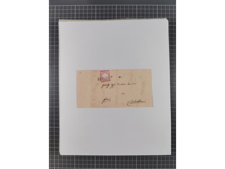 AACH bis ZELL, große Stempelsammlung von Vorphilatelie bis Nachverwendungen in 15 Schubern, mit über 900 Belegen und vielen l