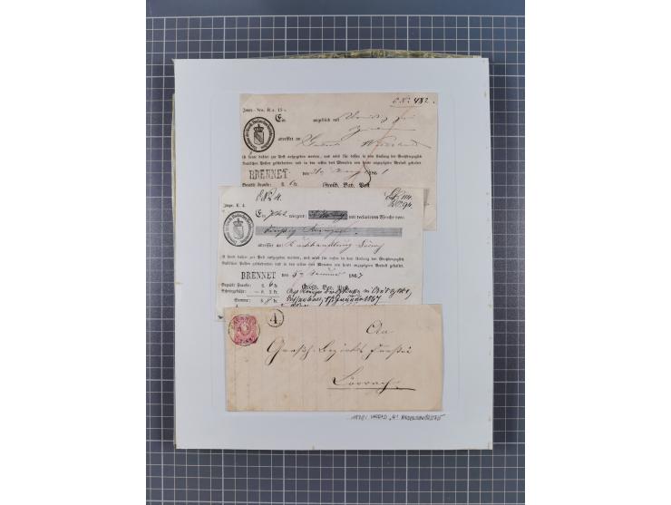 AACH bis ZELL, große Stempelsammlung von Vorphilatelie bis Nachverwendungen in 15 Schubern, mit über 900 Belegen und vielen l