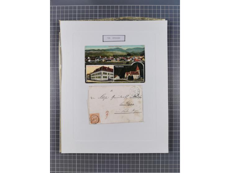 AACH bis ZELL, große Stempelsammlung von Vorphilatelie bis Nachverwendungen in 15 Schubern, mit über 900 Belegen und vielen l