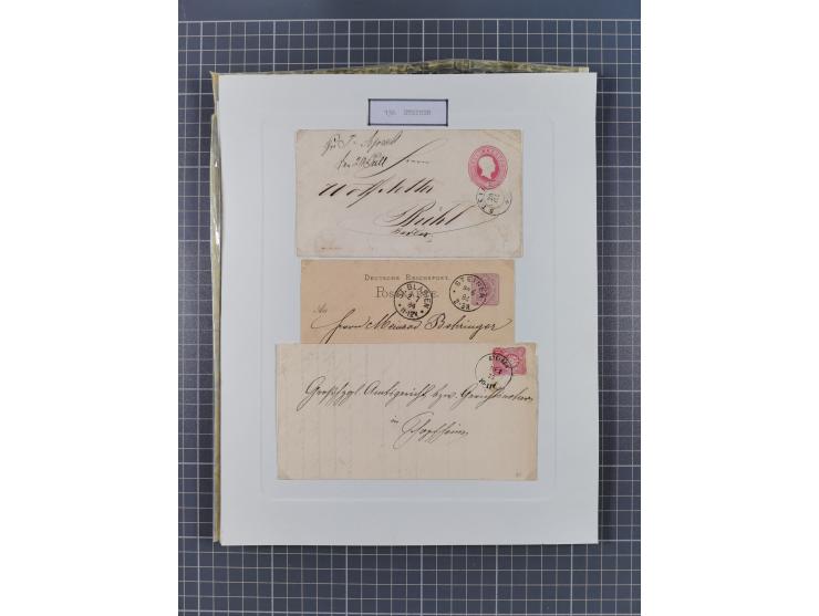 AACH bis ZELL, große Stempelsammlung von Vorphilatelie bis Nachverwendungen in 15 Schubern, mit über 900 Belegen und vielen l