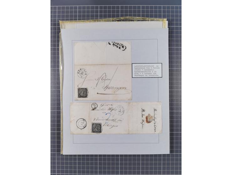 AACH bis ZELL, große Stempelsammlung von Vorphilatelie bis Nachverwendungen in 15 Schubern, mit über 900 Belegen und vielen l