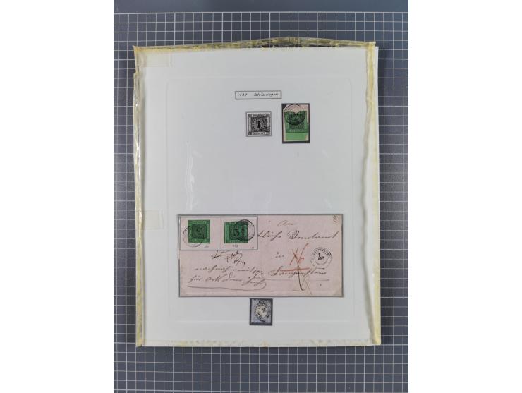 AACH bis ZELL, große Stempelsammlung von Vorphilatelie bis Nachverwendungen in 15 Schubern, mit über 900 Belegen und vielen l