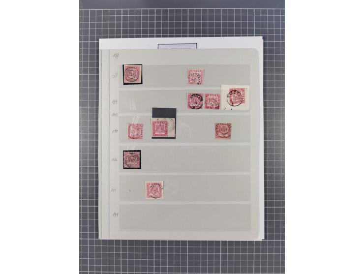 AACH bis ZELL, große Stempelsammlung von Vorphilatelie bis Nachverwendungen in 15 Schubern, mit über 900 Belegen und vielen l