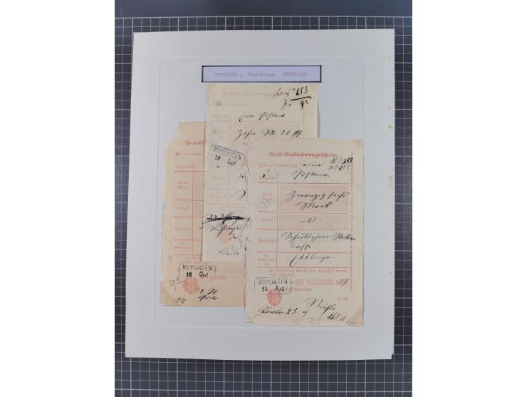 AACH bis ZELL, große Stempelsammlung von Vorphilatelie bis Nachverwendungen in 15 Schubern, mit über 900 Belegen und vielen l