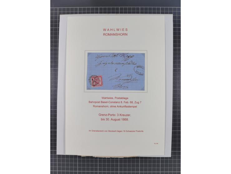 AACH bis ZELL, große Stempelsammlung von Vorphilatelie bis Nachverwendungen in 15 Schubern, mit über 900 Belegen und vielen l