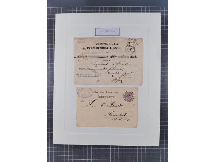 AACH bis ZELL, große Stempelsammlung von Vorphilatelie bis Nachverwendungen in 15 Schubern, mit über 900 Belegen und vielen l