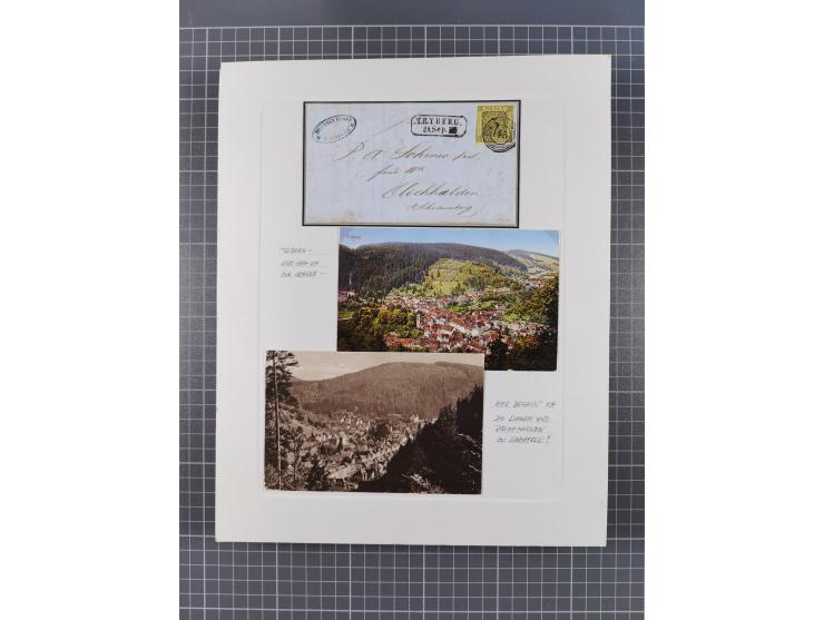 AACH bis ZELL, große Stempelsammlung von Vorphilatelie bis Nachverwendungen in 15 Schubern, mit über 900 Belegen und vielen l