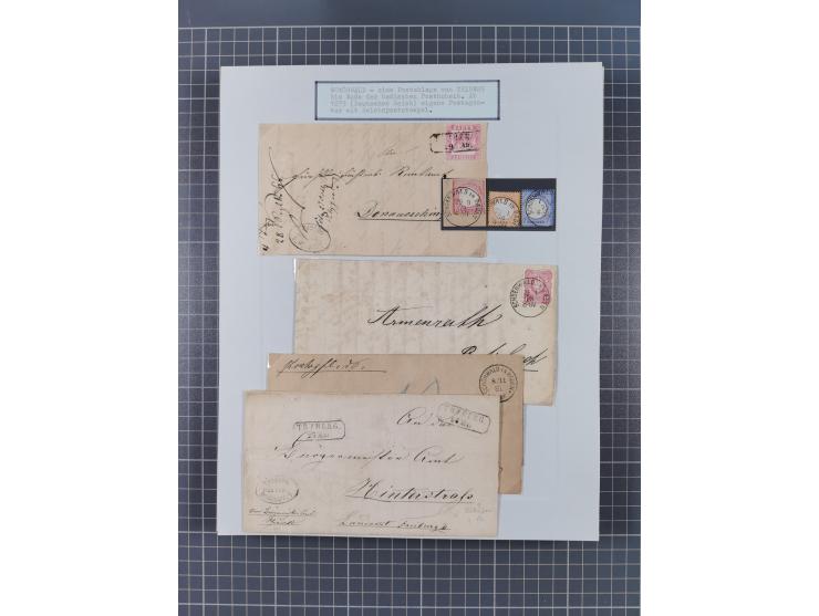 AACH bis ZELL, große Stempelsammlung von Vorphilatelie bis Nachverwendungen in 15 Schubern, mit über 900 Belegen und vielen l