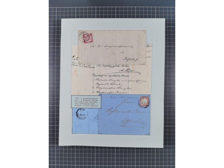 AACH bis ZELL, große Stempelsammlung von Vorphilatelie bis Nachverwendungen in 15 Schubern, mit über 900 Belegen und vielen l