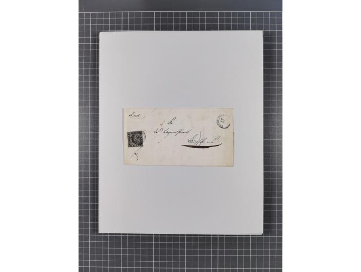 AACH bis ZELL, große Stempelsammlung von Vorphilatelie bis Nachverwendungen in 15 Schubern, mit über 900 Belegen und vielen l