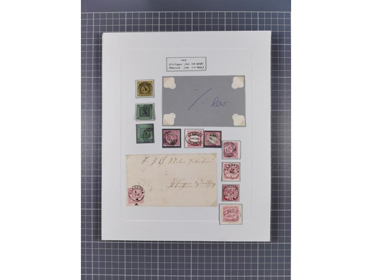AACH bis ZELL, große Stempelsammlung von Vorphilatelie bis Nachverwendungen in 15 Schubern, mit über 900 Belegen und vielen l