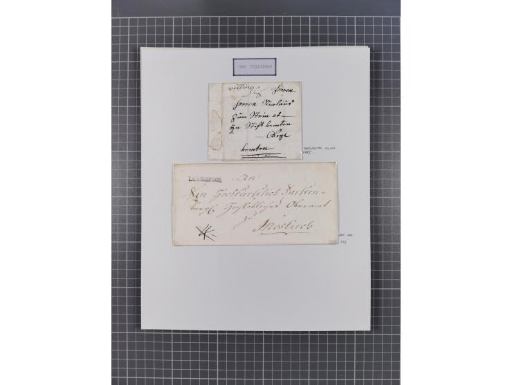 AACH bis ZELL, große Stempelsammlung von Vorphilatelie bis Nachverwendungen in 15 Schubern, mit über 900 Belegen und vielen l