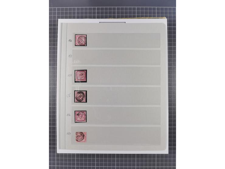 AACH bis ZELL, große Stempelsammlung von Vorphilatelie bis Nachverwendungen in 15 Schubern, mit über 900 Belegen und vielen l