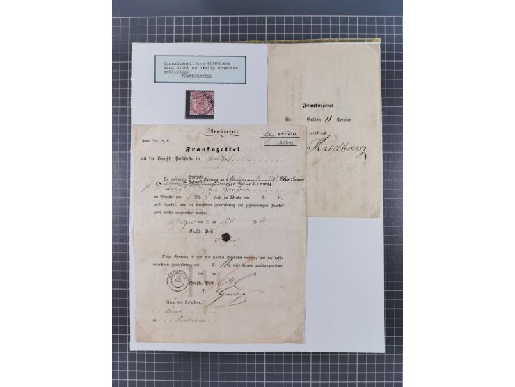 AACH bis ZELL, große Stempelsammlung von Vorphilatelie bis Nachverwendungen in 15 Schubern, mit über 900 Belegen und vielen l