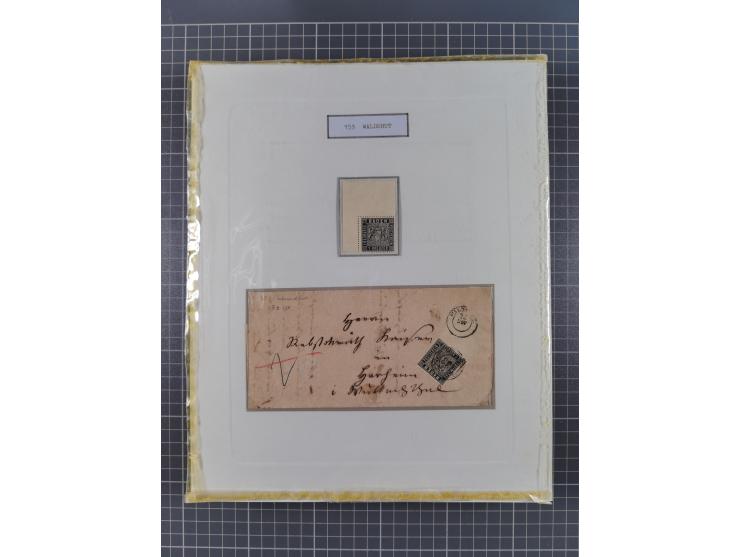 AACH bis ZELL, große Stempelsammlung von Vorphilatelie bis Nachverwendungen in 15 Schubern, mit über 900 Belegen und vielen l