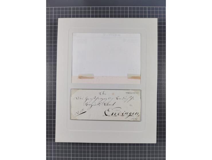 AACH bis ZELL, große Stempelsammlung von Vorphilatelie bis Nachverwendungen in 15 Schubern, mit über 900 Belegen und vielen l