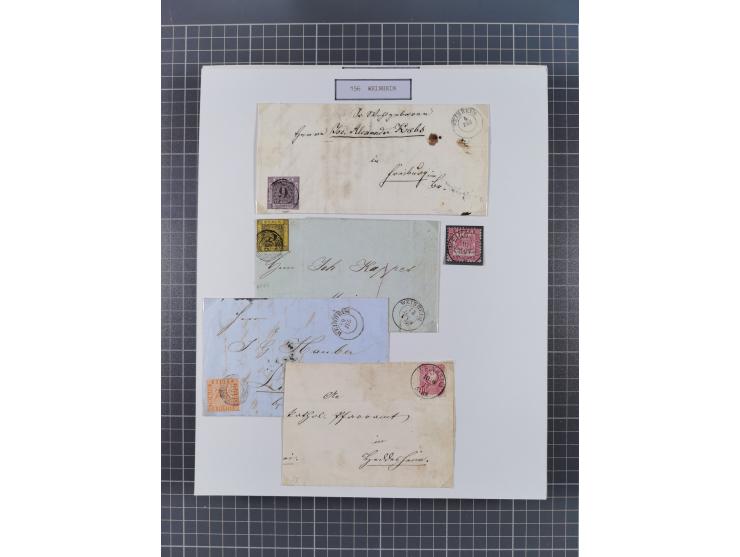 AACH bis ZELL, große Stempelsammlung von Vorphilatelie bis Nachverwendungen in 15 Schubern, mit über 900 Belegen und vielen l