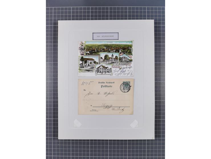 AACH bis ZELL, große Stempelsammlung von Vorphilatelie bis Nachverwendungen in 15 Schubern, mit über 900 Belegen und vielen l