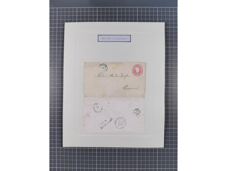 AACH bis ZELL, große Stempelsammlung von Vorphilatelie bis Nachverwendungen in 15 Schubern, mit über 900 Belegen und vielen l