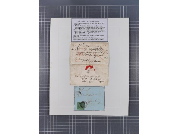 AACH bis ZELL, große Stempelsammlung von Vorphilatelie bis Nachverwendungen in 15 Schubern, mit über 900 Belegen und vielen l