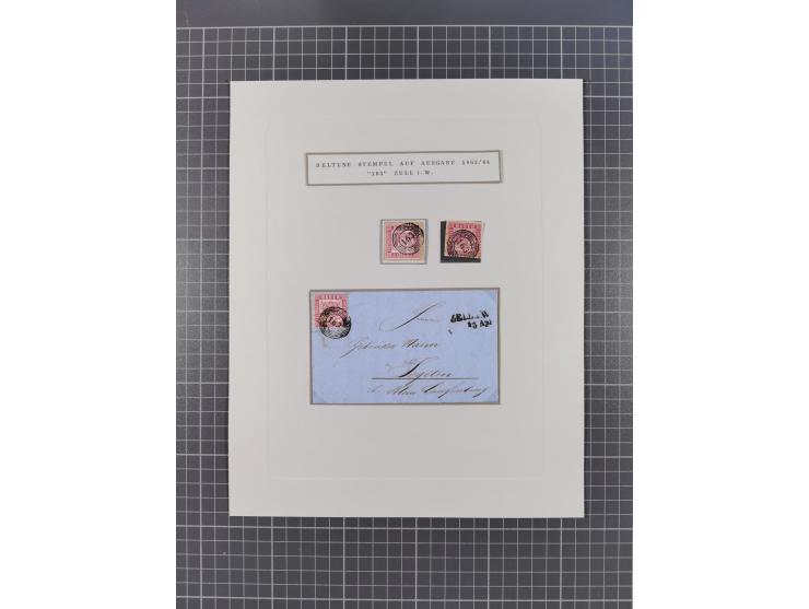 AACH bis ZELL, große Stempelsammlung von Vorphilatelie bis Nachverwendungen in 15 Schubern, mit über 900 Belegen und vielen l