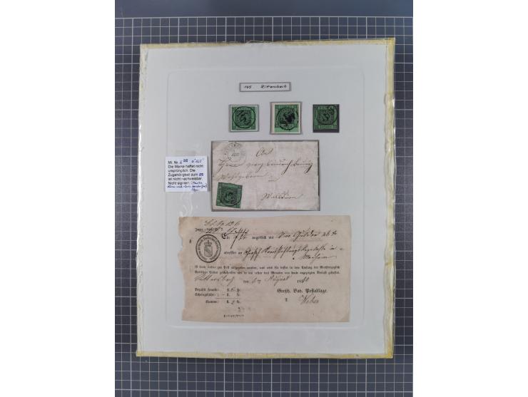 AACH bis ZELL, große Stempelsammlung von Vorphilatelie bis Nachverwendungen in 15 Schubern, mit über 900 Belegen und vielen l