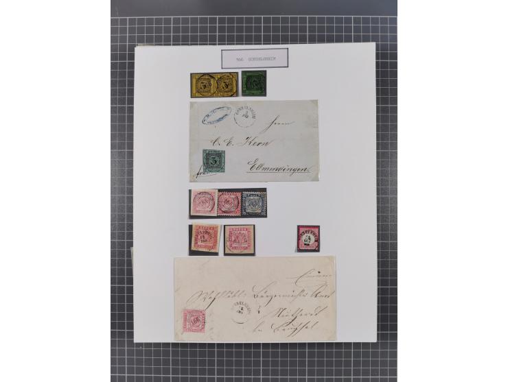 AACH bis ZELL, große Stempelsammlung von Vorphilatelie bis Nachverwendungen in 15 Schubern, mit über 900 Belegen und vielen l