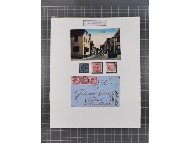 AACH bis ZELL, große Stempelsammlung von Vorphilatelie bis Nachverwendungen in 15 Schubern, mit über 900 Belegen und vielen l