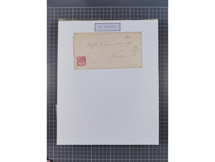 AACH bis ZELL, große Stempelsammlung von Vorphilatelie bis Nachverwendungen in 15 Schubern, mit über 900 Belegen und vielen l