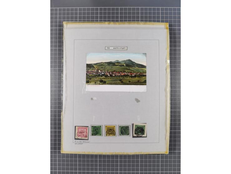 AACH bis ZELL, große Stempelsammlung von Vorphilatelie bis Nachverwendungen in 15 Schubern, mit über 900 Belegen und vielen l