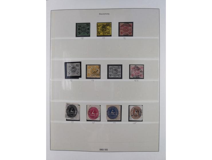 1849/1920, Baden bis Württemberg, meist gestempelte Sammlung mit besseren Werten und Ausgaben, ab Baden Mi.-Nr. 1a sign. Drah