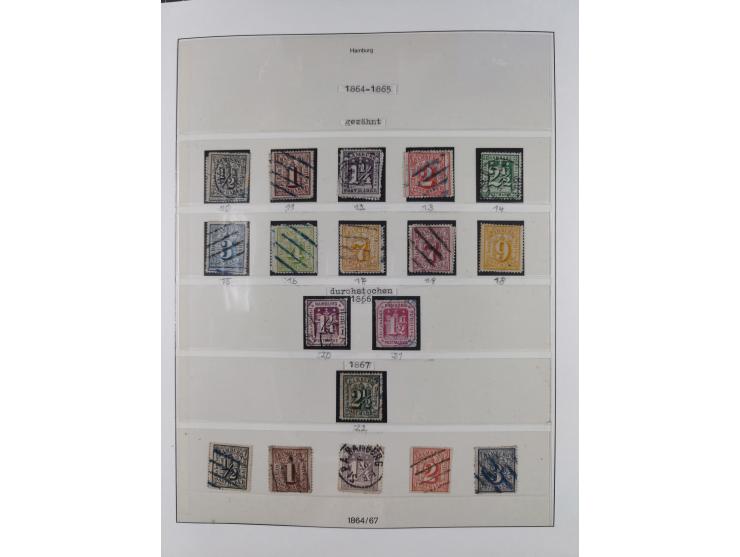 1849/1920, Baden bis Württemberg, meist gestempelte Sammlung mit besseren Werten und Ausgaben, ab Baden Mi.-Nr. 1a sign. Drah