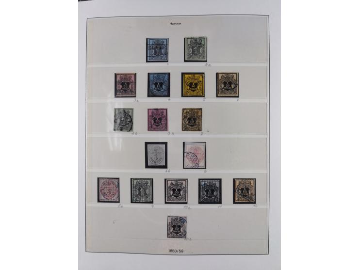 1849/1920, Baden bis Württemberg, meist gestempelte Sammlung mit besseren Werten und Ausgaben, ab Baden Mi.-Nr. 1a sign. Drah