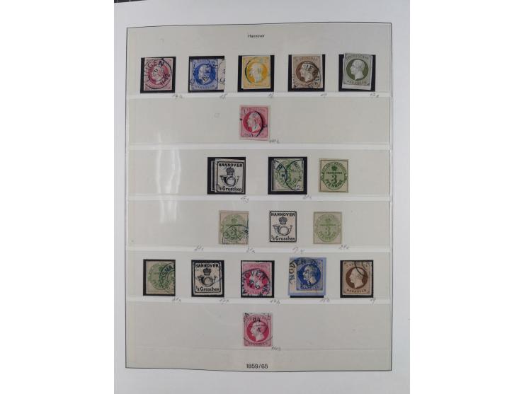 1849/1920, Baden bis Württemberg, meist gestempelte Sammlung mit besseren Werten und Ausgaben, ab Baden Mi.-Nr. 1a sign. Drah