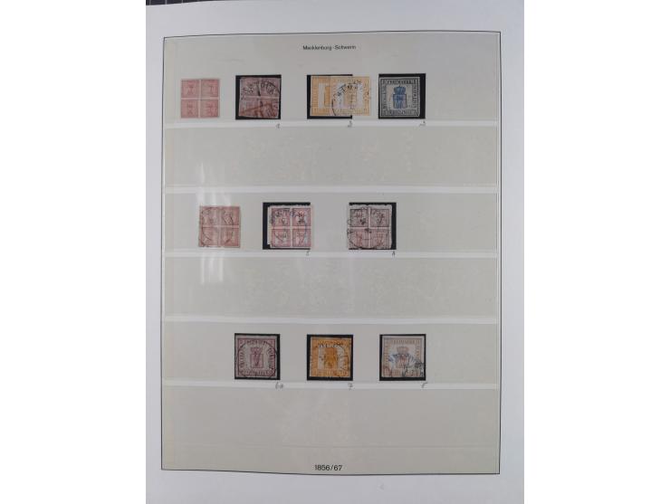 1849/1920, Baden bis Württemberg, meist gestempelte Sammlung mit besseren Werten und Ausgaben, ab Baden Mi.-Nr. 1a sign. Drah