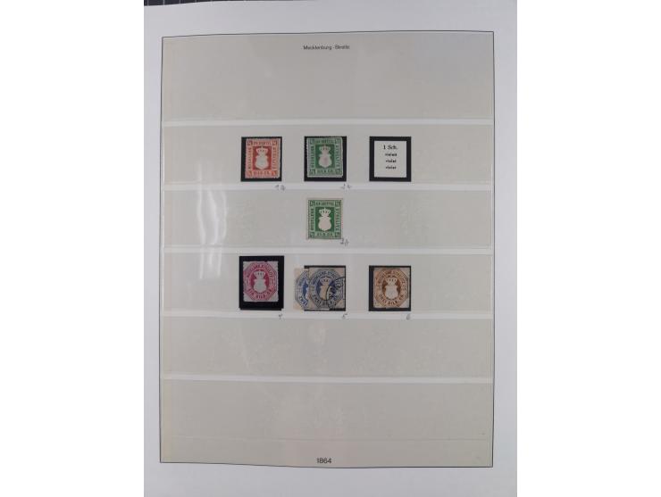 1849/1920, Baden bis Württemberg, meist gestempelte Sammlung mit besseren Werten und Ausgaben, ab Baden Mi.-Nr. 1a sign. Drah