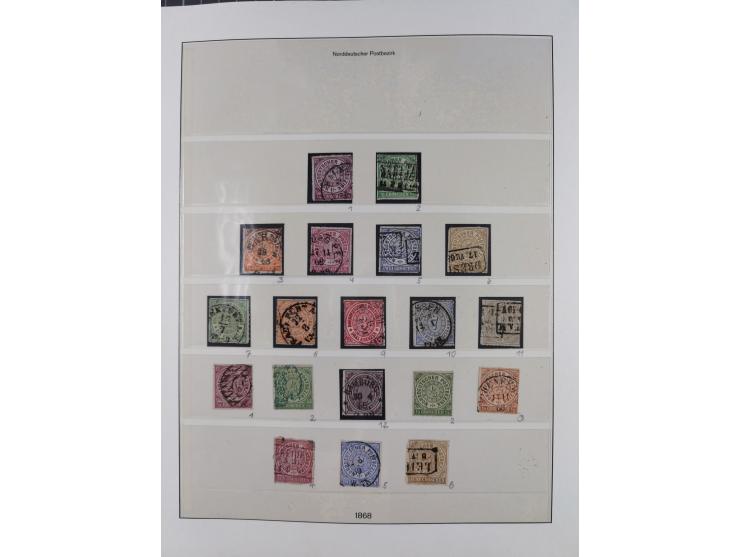 1849/1920, Baden bis Württemberg, meist gestempelte Sammlung mit besseren Werten und Ausgaben, ab Baden Mi.-Nr. 1a sign. Drah