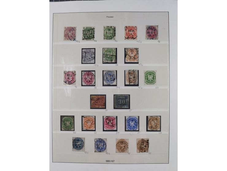 1849/1920, Baden bis Württemberg, meist gestempelte Sammlung mit besseren Werten und Ausgaben, ab Baden Mi.-Nr. 1a sign. Drah