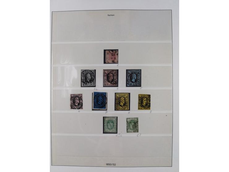 1849/1920, Baden bis Württemberg, meist gestempelte Sammlung mit besseren Werten und Ausgaben, ab Baden Mi.-Nr. 1a sign. Drah