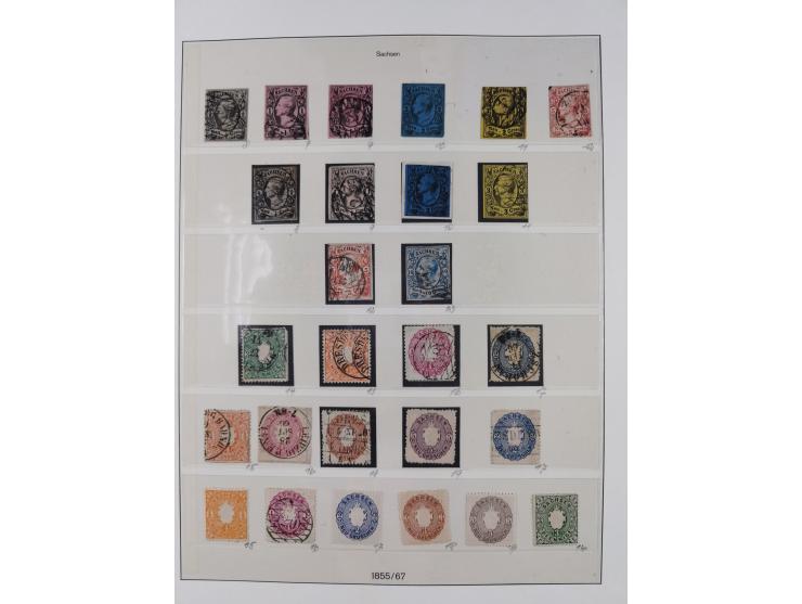 1849/1920, Baden bis Württemberg, meist gestempelte Sammlung mit besseren Werten und Ausgaben, ab Baden Mi.-Nr. 1a sign. Drah